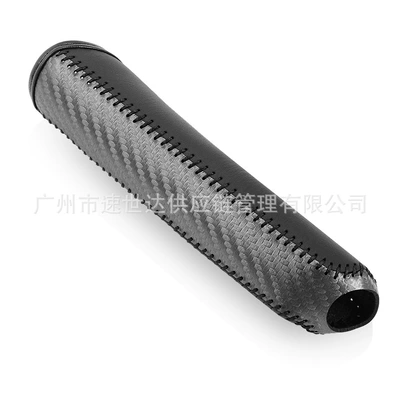 Universal Leather Handbrake Cover Sürətlər qutusu və əl tormozu başlıqları - black-line