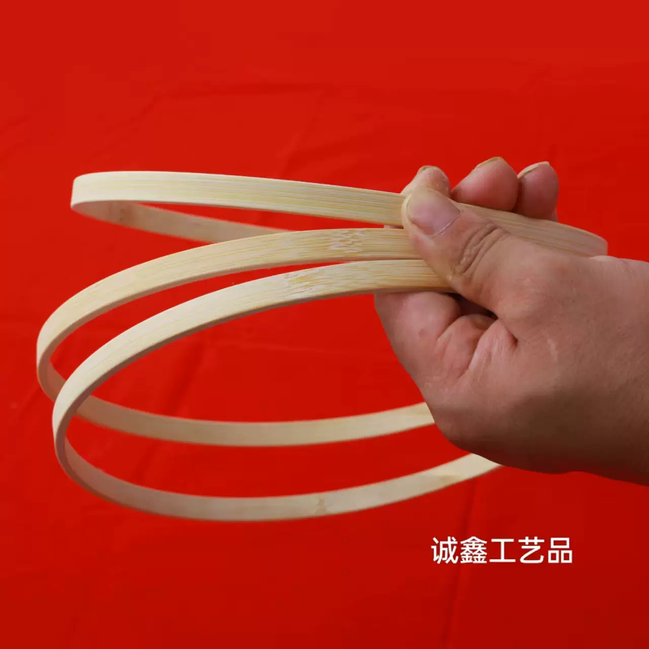 定制竹圈竹双圈圆形双圈无调节绣绷竹画框加厚竹圈刺绣竹艺手工