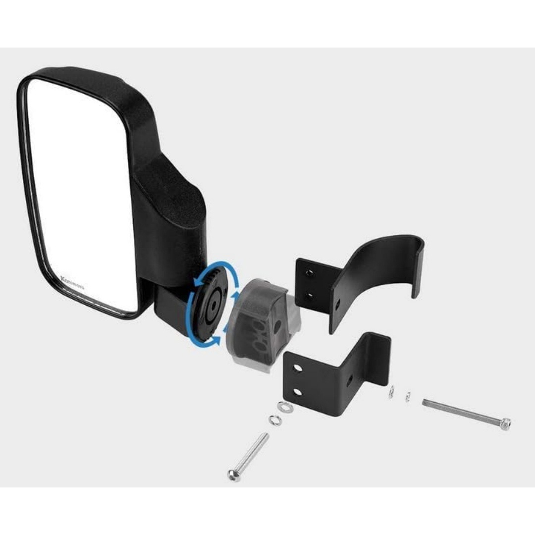 Utv Side Mirror Compatible with Polaris Ranger Central Mirror Combination Utv Ranger Middle Rearview Mirror