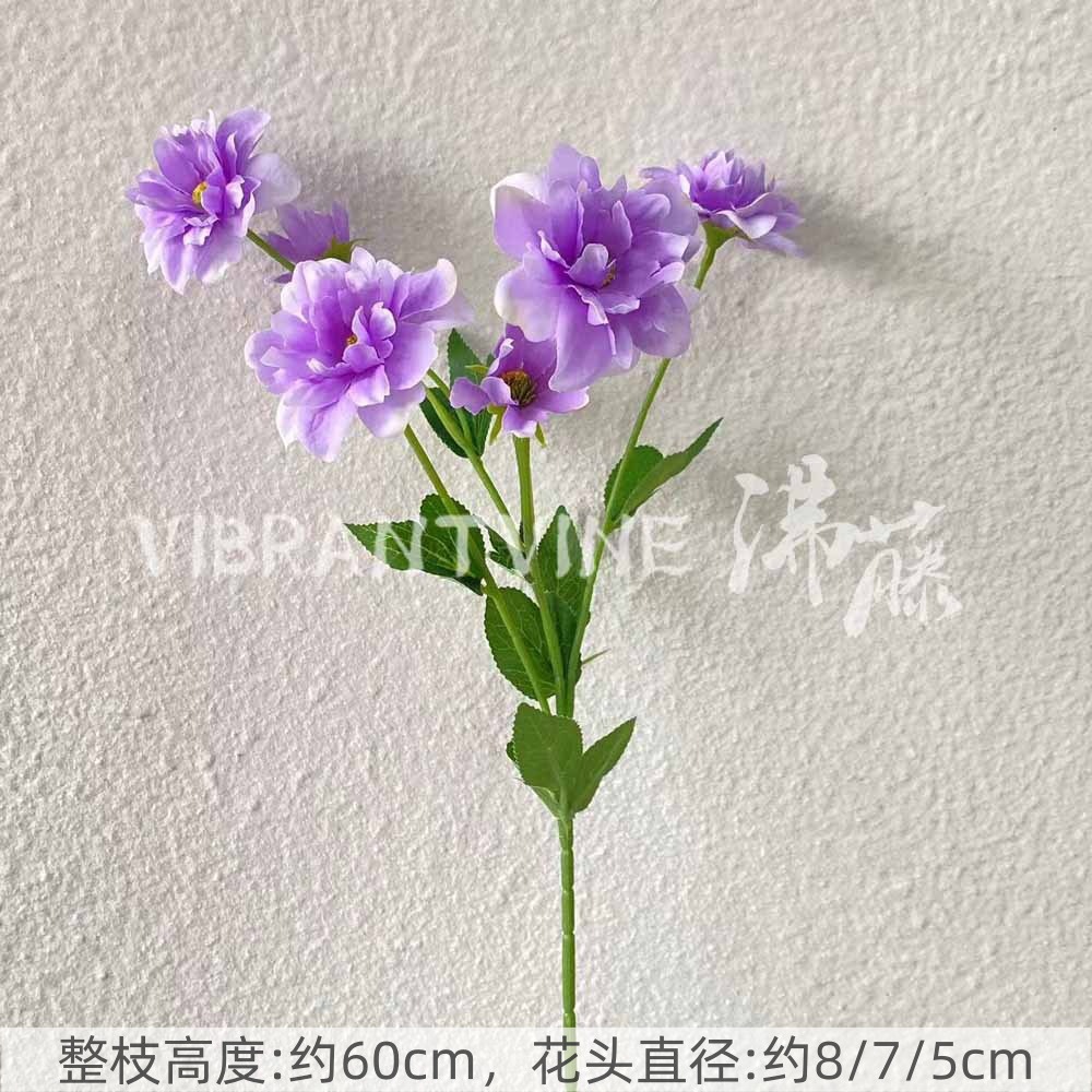 Púrpura de la boda flor artificial salón de bodas Camino de plomo techo arreglo floral Hotel Bienvenido arco piso decorativo flor artificial