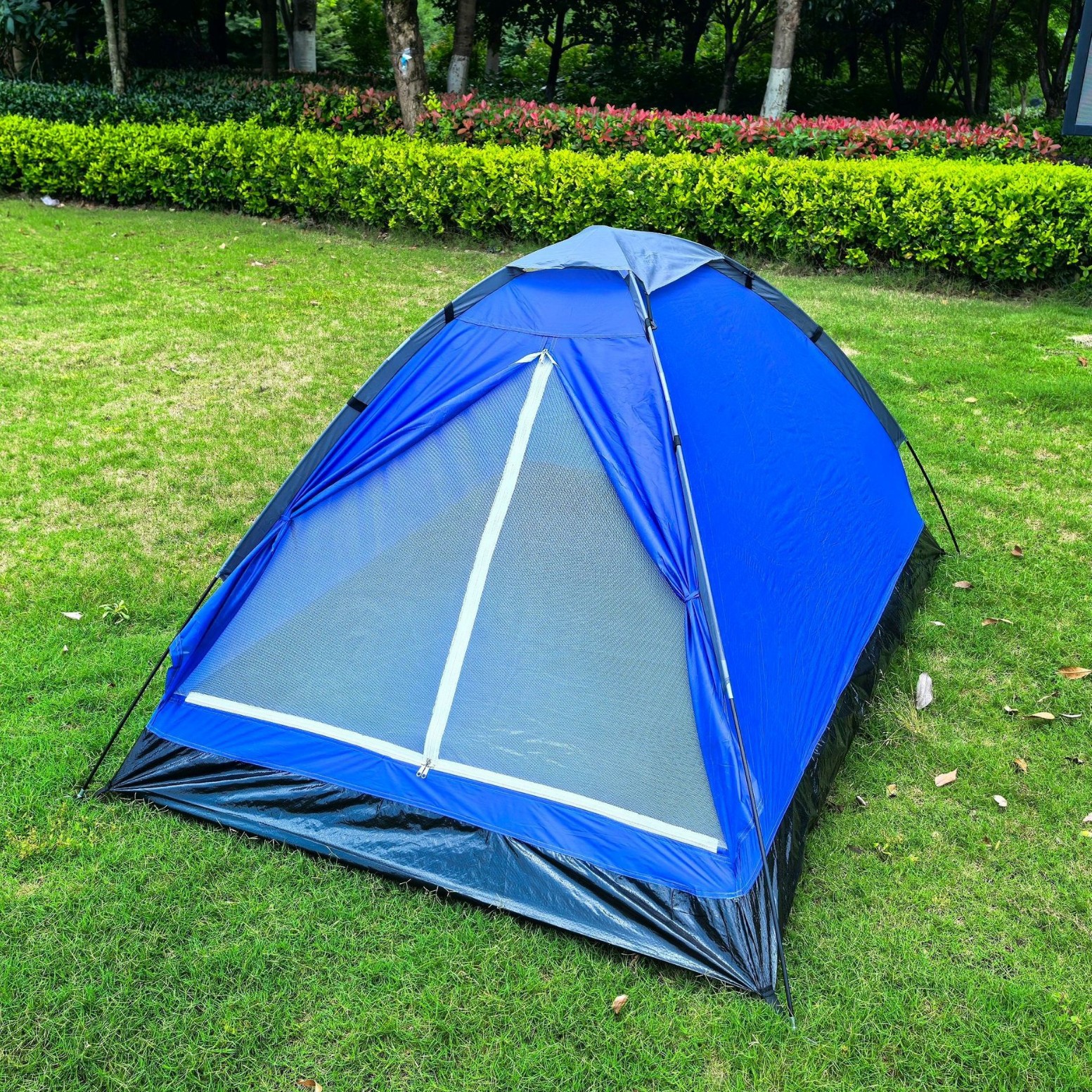 Tienda de campaña al aire libre 2 personas camping individual doble tienda de campaña engrosada al aire libre