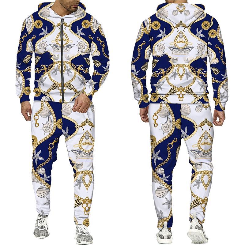 Pantalones de sudadera con capucha con cremallera de moda para hombre transfronterizo de otoño e invierno, MF008-ML1 de dos piezas de fitness deportivo