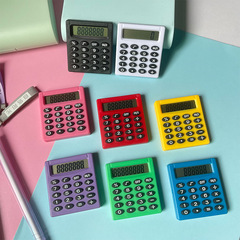 かわいい携帯小四方電卓事務学生小型専用ミニコンピュータ8ビットデジタルキャンディー色