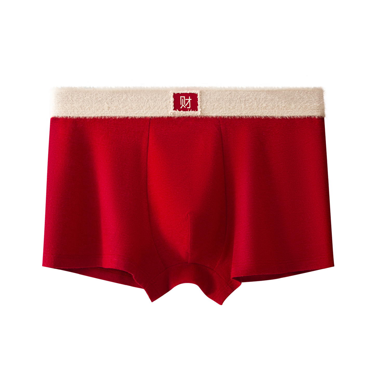 Otoño y invierno para hombres pantalones interiores de pelo rojo 10A antibacteriano pantalones cómodos pantalones de transporte festivos pantalones de calzado transpirables