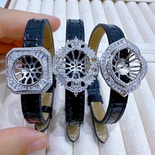 Genuine Leather Watch S925 Silver Electroplated Pearl Bracelet Pendant Buckle Multi-Purpose Color-Preserving Silver Accessories Jewelry Accessories