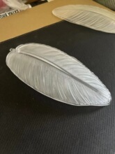 轻奢水晶吊灯吸顶灯配件磨砂透明羽毛玻璃片外灯罩灯具散件其他