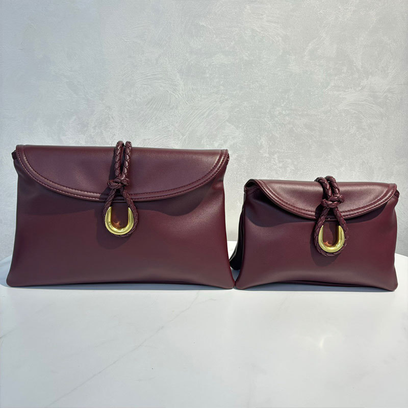 2025 New Luxury Woven Metal Buckle Evening Clutch Bag Genuine Leather Fashion Shoulder Crossbody Bag For Women - Thumbnail 3
