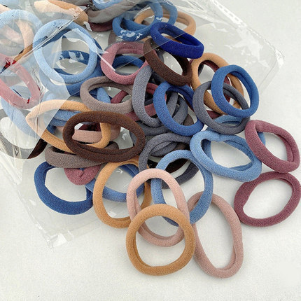 Alta banda de goma elástica color jacquard toalla anillo adulto lazo de pelo sin costura cuerda de pelo Corea del Sur gruesa cuerda de pelo accesorios para el cabello