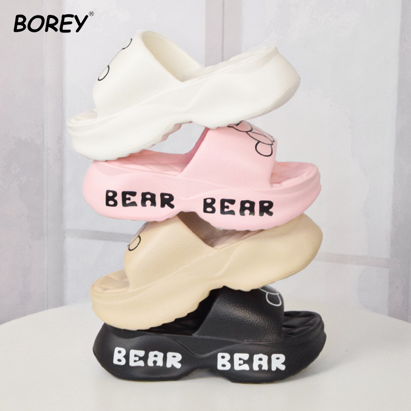 Eva High-Heeled Slippers for Women, Rhombus Thick-Soled Sandals for Outdoor Wear, Comfortable Platform High Heels, Cross-Border Wholesale, Internet Celebrity New Model