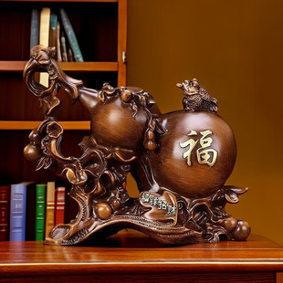 2025 Prosperous Home Gourd Ornament Office Home Entrance Living Room Home Wine Cabinet Decoration Housewarming Opening Gift Γ