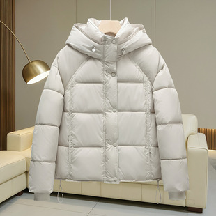 2025 New Winter Hooded Cotton Jacket, Short, Versatile, Fashionable, Loose, Korean Style Women's Cotton Jacket, Slim Cotton Jacket