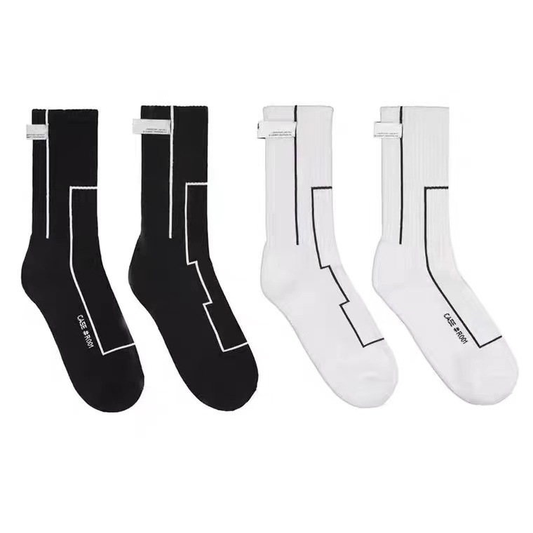 Unisex Simple Style Geometric Cotton Crew Socks A Pair display picture 1