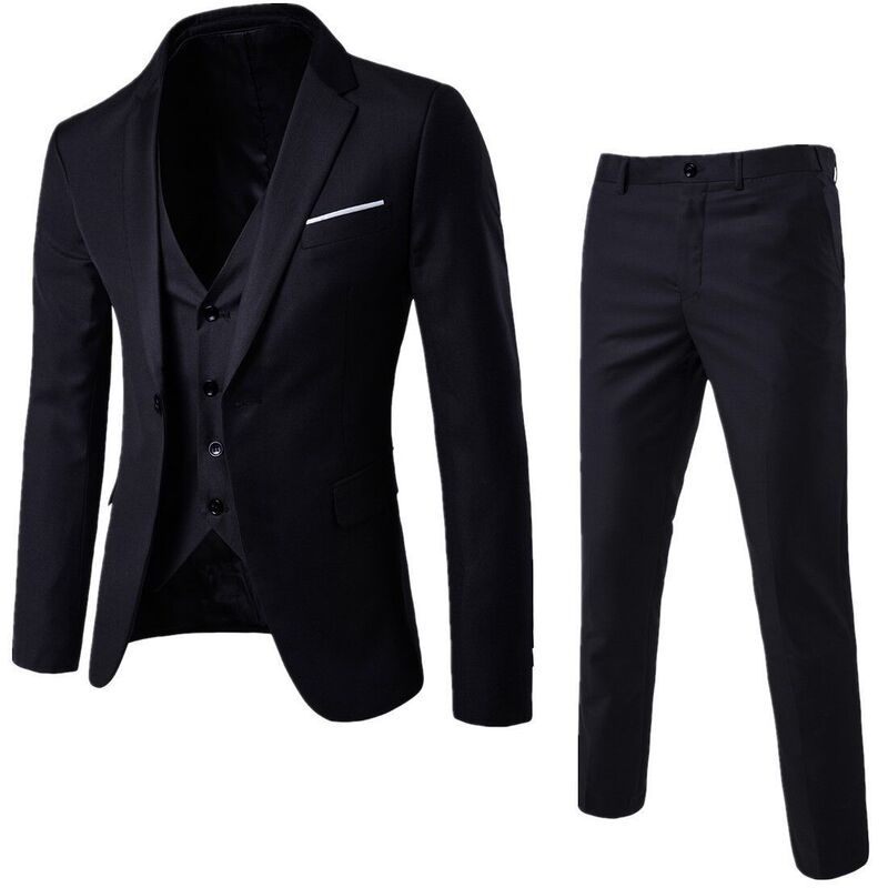 Small suit suit men's Korean-style casual fashion hair stylist two-piece suit slim handsome solid color suit fashion