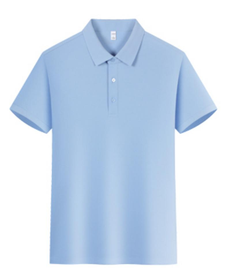 Camiseta Polo de Manga Corta con Tecnología Antibacterial de Seda Helada para Verano 2026, Color Sólido, Venta al Por Mayor