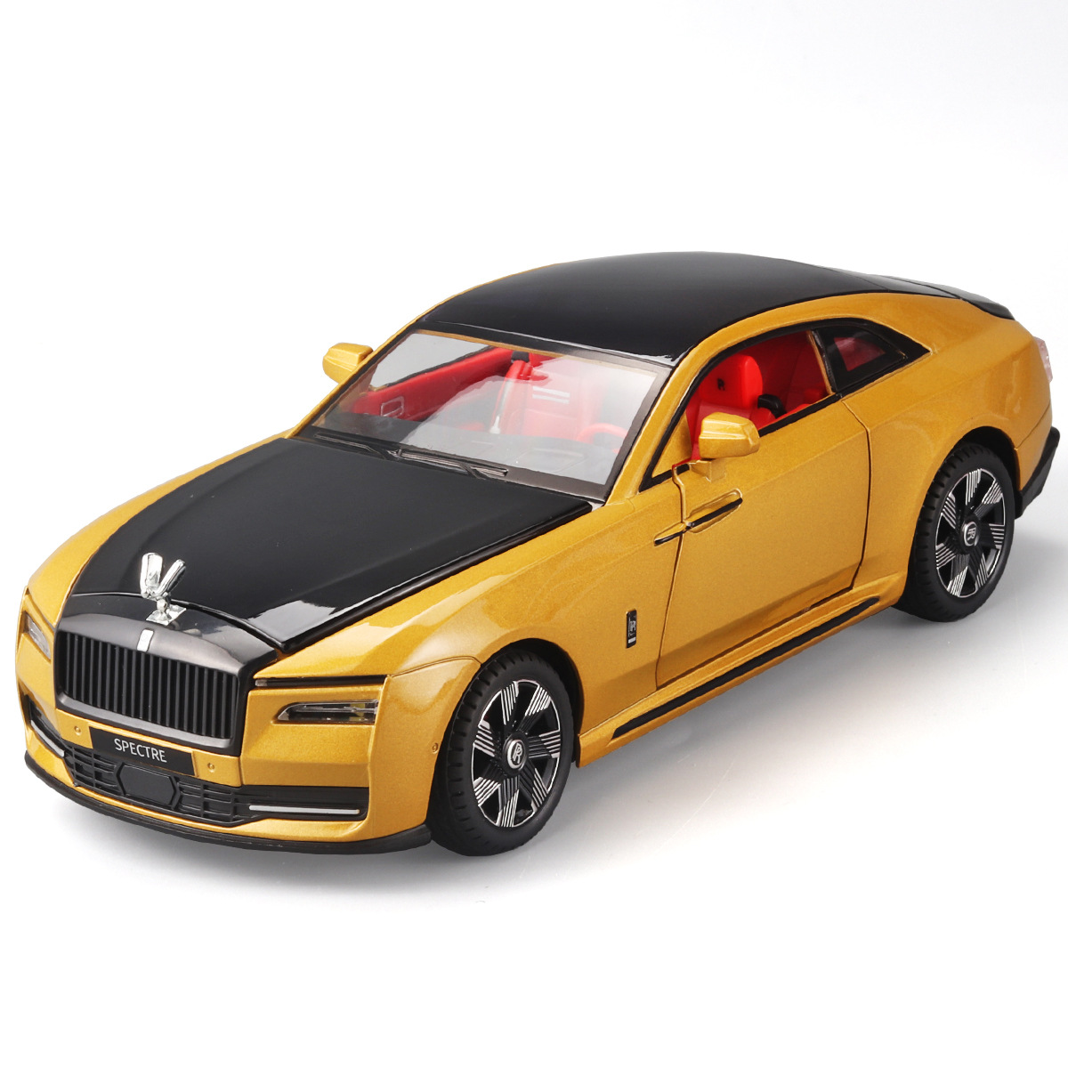 Coche de aleación Flash 1:24, colección de luces con suspensión de cuatro ruedas, Boutique, adorno de moda, juguete Douyin, modelo de coche superventas