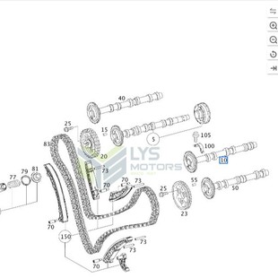Cross-Border Left Exhaust Camshaft A6420503501 Is Suitable for Mercedes-Benz Om642.820 Diesel