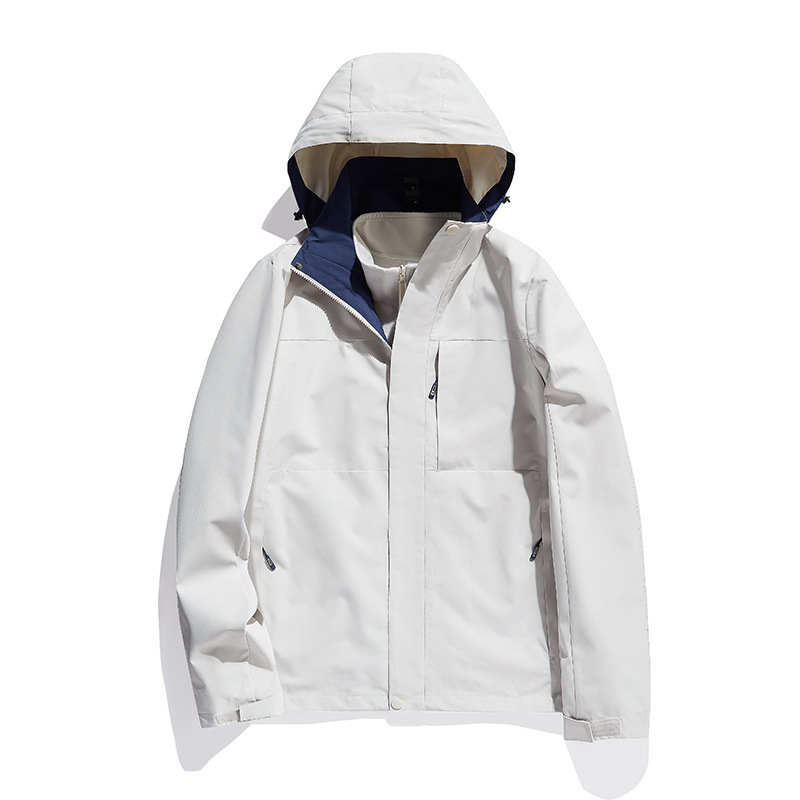 2025冲锋衣男三合一防泼水户外登山服女可拆卸两件套可定制印LOGO|undefined
