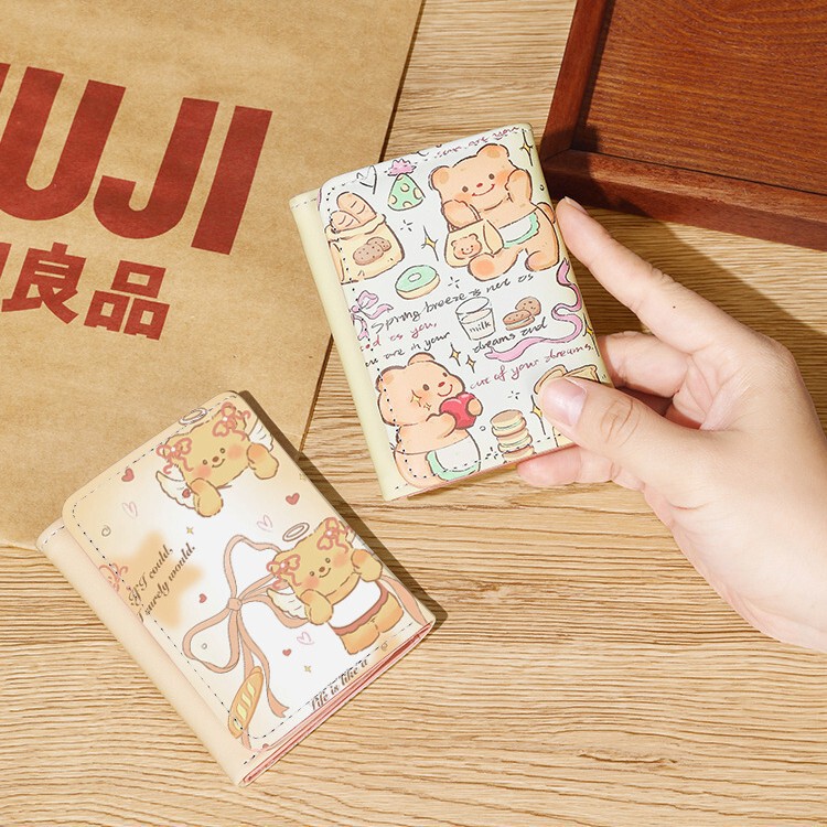 Butter Bear Cute Loof Wallet Two-in-One Girl Creative Cartoon Simple Personality Mini Small Bag Carrying Case Butter Bear Cute Loof Wallet Two-in-One Girl Creative Cartoon Simple Personality Mini Small Bag Carrying Case