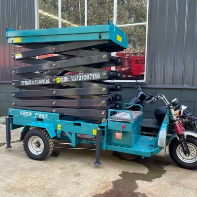 Platform, High-Altitude Work Lift | Avtomobil fırlanan platformaları - raised-11m-adjustable-platform-deposit