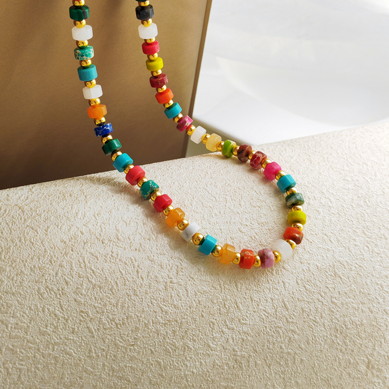 Retro Geometric Copper Plating Necklace 1 Piece