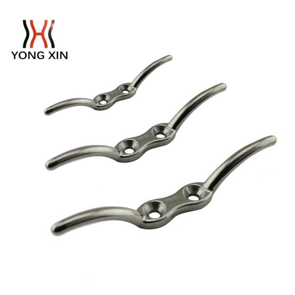 不锈钢316材质羊角游艇配件 羊角索栓固定件 五金配件 绳栓