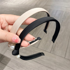 Headband for women, Korean-style simple and fashionable, artistic temperament, side knot hairpin, hair clip, face-washing hair tie, hair accessory