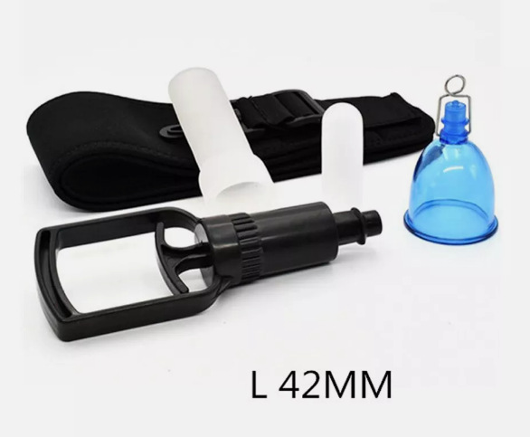 Pene Camilla masculino físico estiramiento soporte Pene entrenador de vacío presión negativa Ejercitador de pene