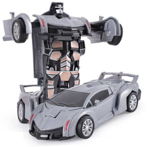 Transformed police car off-road vehicle sports car King Kong robot model car cross-border children boy collision toy