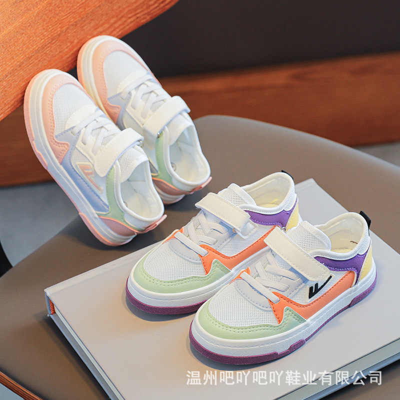 回力童鞋透气网面女童运动鞋2022春夏新款儿童鞋子小白鞋女孩网鞋|ms