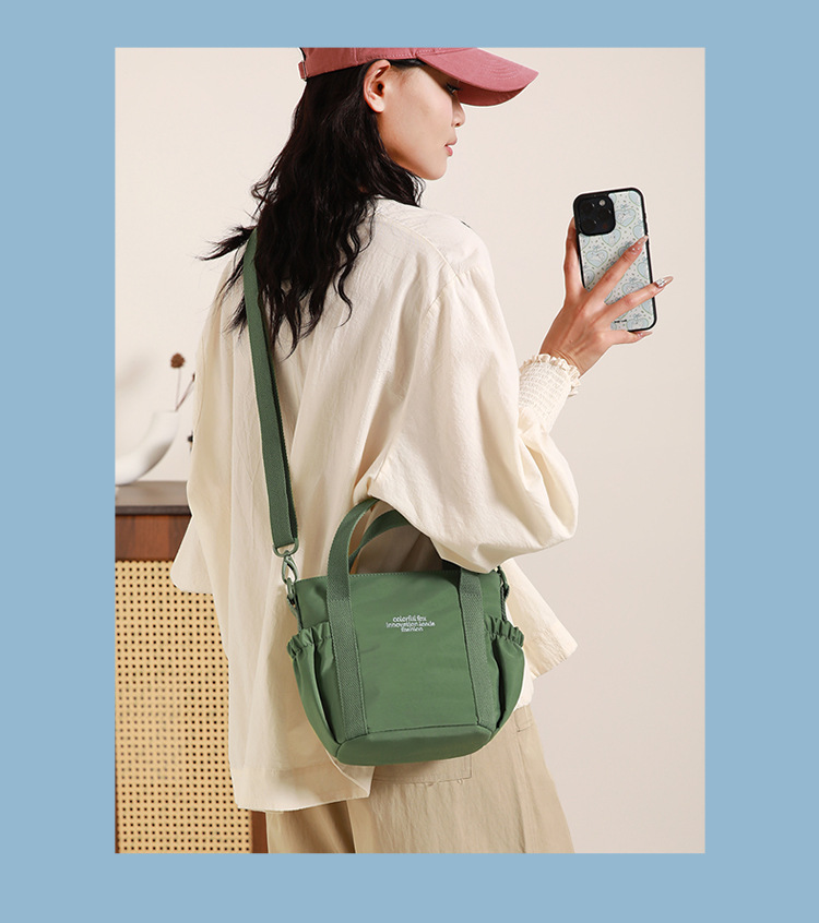 Colorful Fox's new water-resistant small cabbage blue outdoor crossbody bag, commuter single-shoulder women's bag, mini handbag undefined