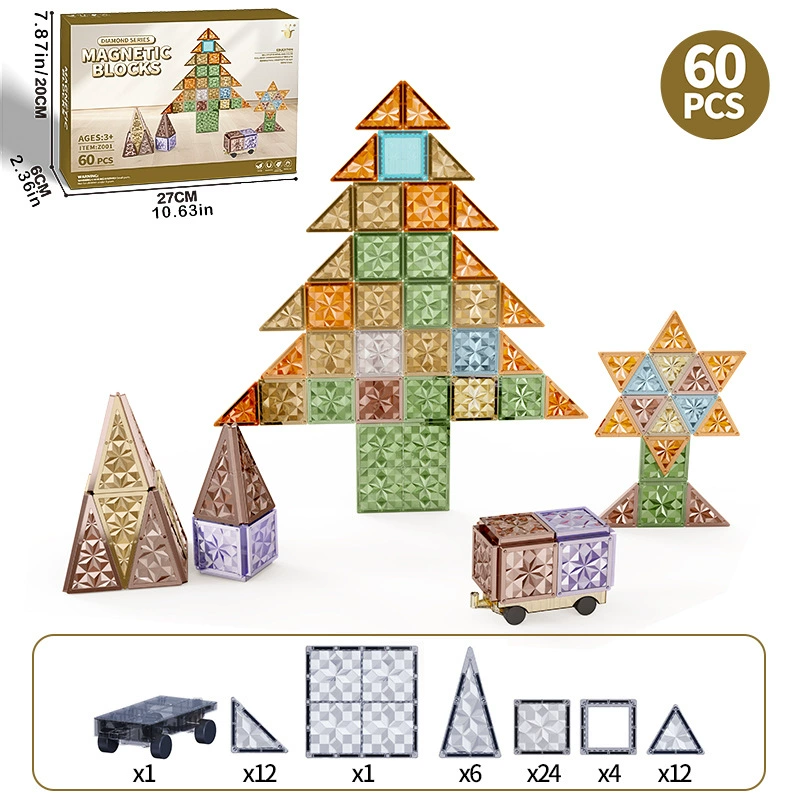 Магнитная трехмерная умная игрушка, (Торговля через границу), 5.5см, 3 года, подарок на день рождения