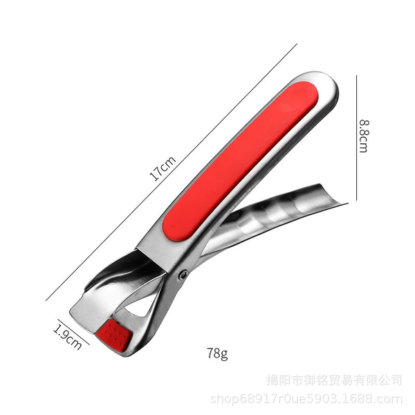 【Red】Bowl clip (with silicone anti-slip style)