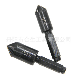 2 sets of carbon steel seven-blade chamfering cutter drilling bit woodworking hole drilling positioning wood chamfering cutter edger