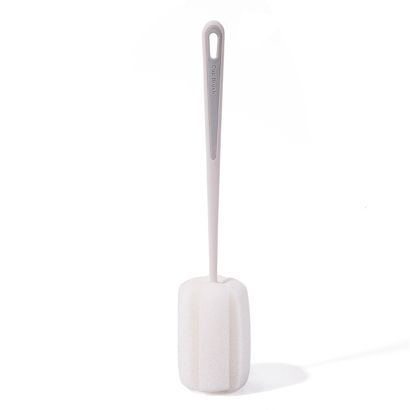 cepillo de lavado de tazas de mango largo cepillo esponja cepillo colgante cepillo de botella de leche limpieza de tazas de aislamiento térmico artefacto cepillo de limpieza de tazas