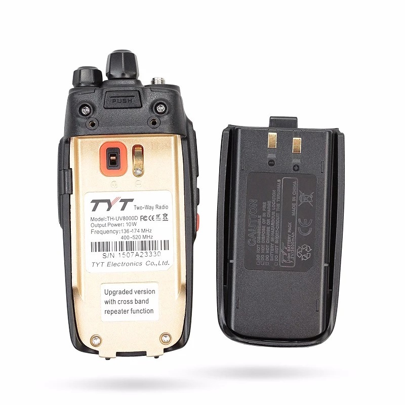 TYT teyitong TH-UV8000D inalámbrico FM walkie-talkie UV de doble segmento 10W de alta potencia al aire libre mesa de mano