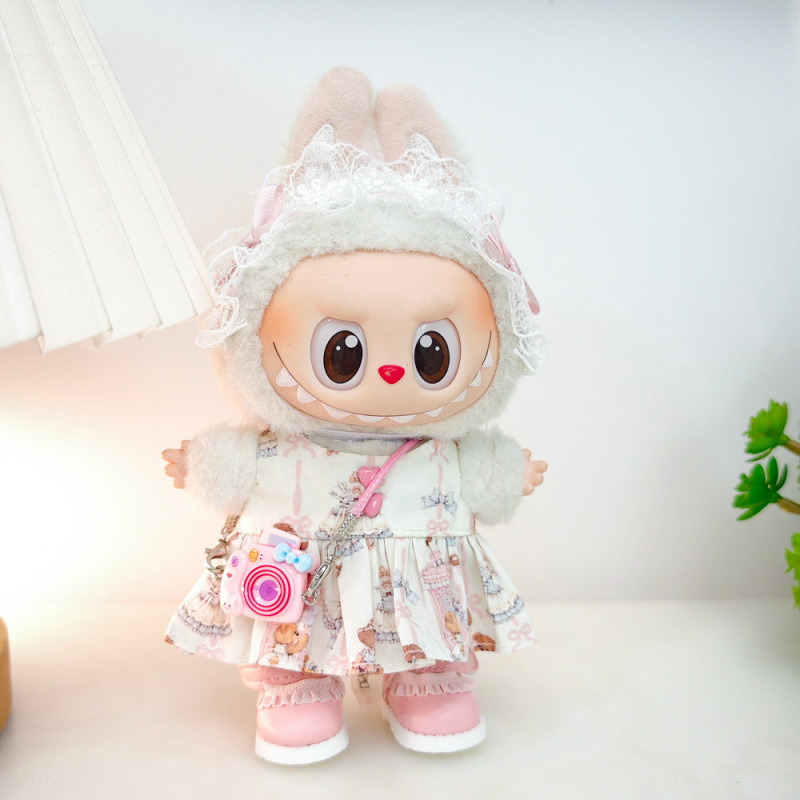 第一世代、第二世代、第三世代ラブブベビー服、ビニールぬいぐるみペンダント、パープルカーディガン、恋人ドレススーツ、レザースカート|undefined
