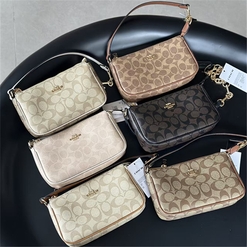 Koujia 2025 New Model Nolita19 Underarm Bag Classic Monogram Pearl Mahjong Bag Retro Hand-Held Crescent-Shaped Women's Bag Koujia 2025 New Model Nolita19 Underarm Bag Classic Monogram Pearl Mahjong Bag Retro Hand-Held Crescent-Shaped Women's Bag