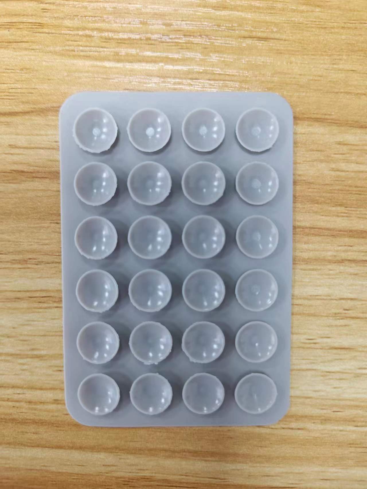 Suministro directo de fábrica de ventosa de silicona ventosa de teléfono móvil ventosa cuadrada ventosa de 24 granos ventosa de soporte para teléfono móvil ventosa de silicona de doble cara