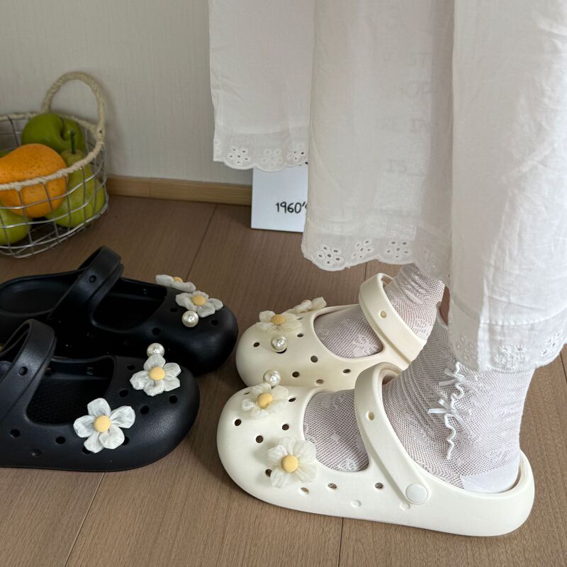 Ballet Slippers for Women, Summer Outdoor Wear, Mary Jane Sandals, Non-Slip, Breathable, Comfortable, Cute Cartoon Eva Clogs Ballet Slippers for Women, Summer Outdoor Wear, Mary Jane Sandals, Non-Slip, Breathable, Comfortable, Cute Cartoon Eva Clogs
