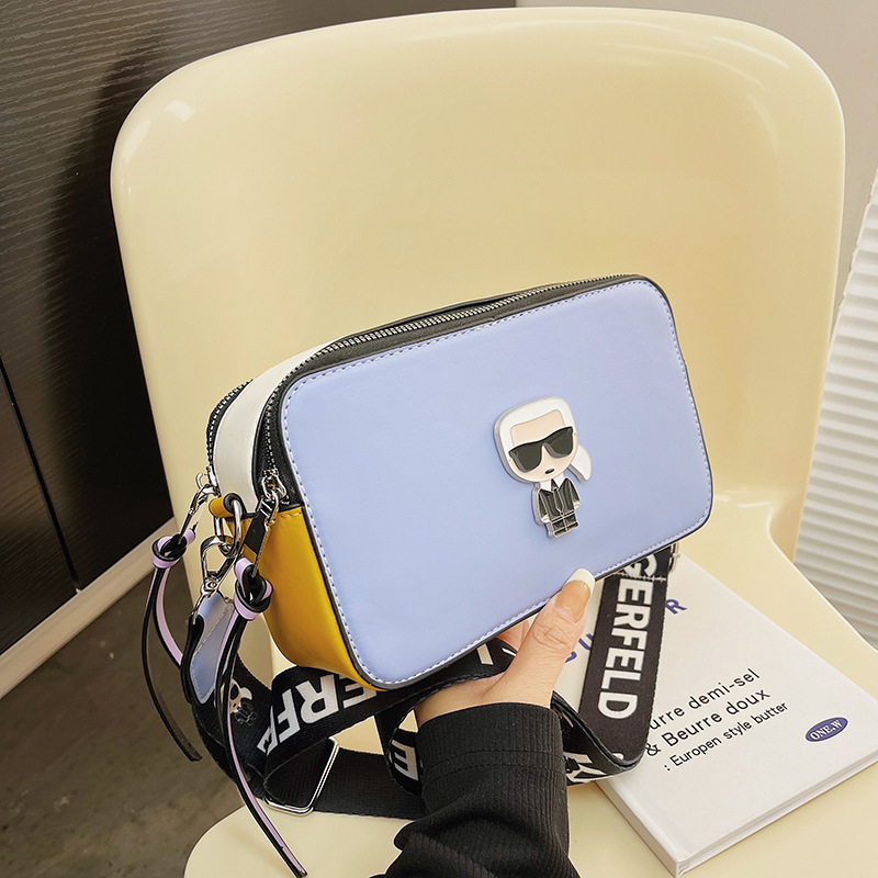 Primavera 2025 nuevo bolso de cámara comercio exterior todo fósforo pequeño bolso cuadrado moda bandolera bolso femenino bolso pequeño