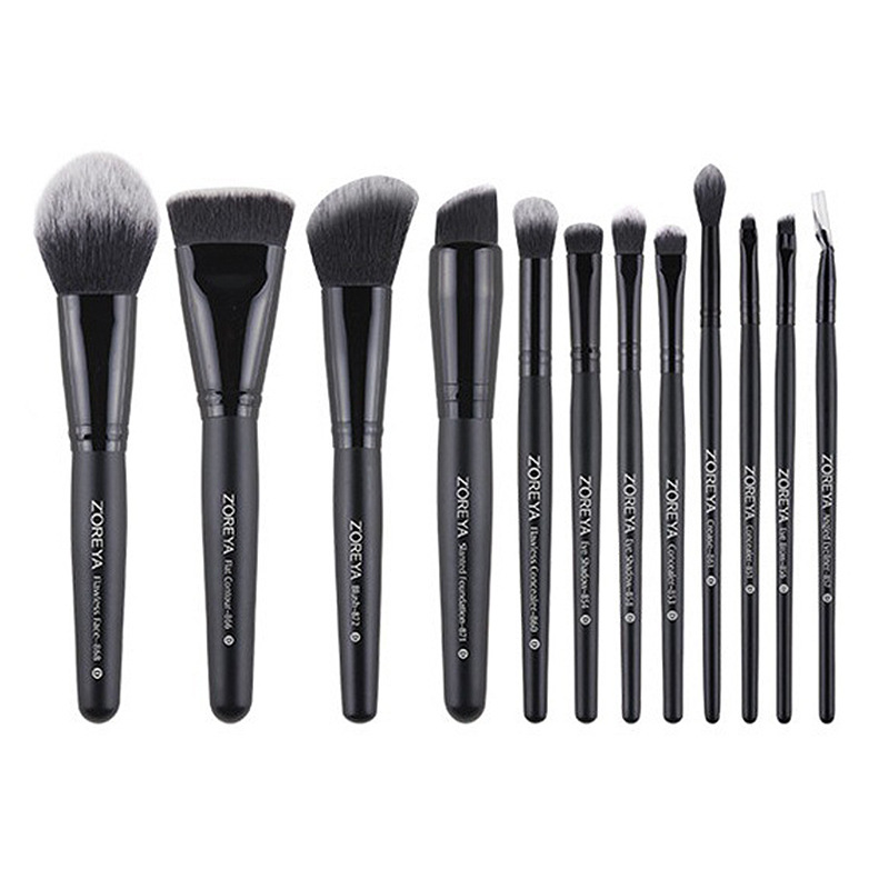 Zhuolya corrector transfronterizo cepillo herramientas de belleza sombra de ojos labio cepillo bolsa de almacenamiento conjunto completo maquillaje cepillo traje al por mayor