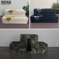 新中国式現代収納ケース祥雲アクセサリーケース創意装飾品見本室のリビングルームのデスクトップに飾られています。