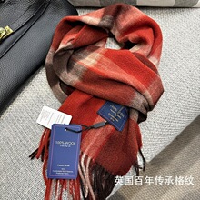 跨境欧美英伦格子围巾女秋冬季韩版百搭日系仿羊绒保暖围脖男女款