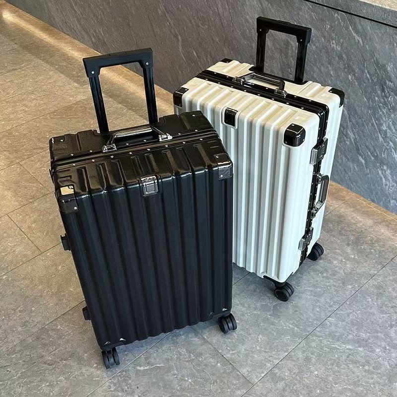 行李箱大容量大学生密码箱男女无声静音拉杆箱防爆高级旅行箱登机产品实拍图_箱包皮具货源实拍