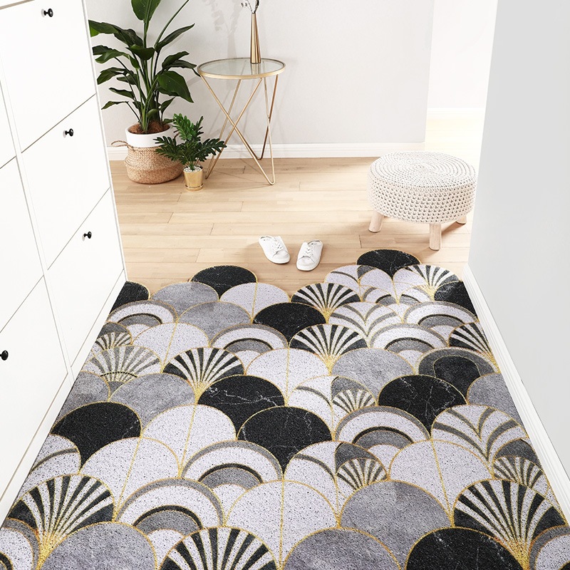 Black and gold arch vertical paving