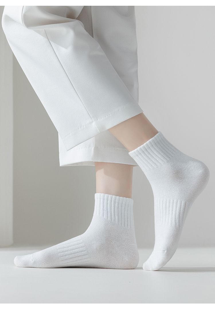 Svartvita ankelsockor för barn, ventilerande bomull trendig_voghion.com