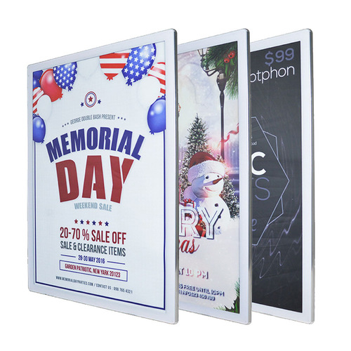 Rounded corner poster frame picture frame railing media display board elevator poster frame poster advertising display board elevator picture frame