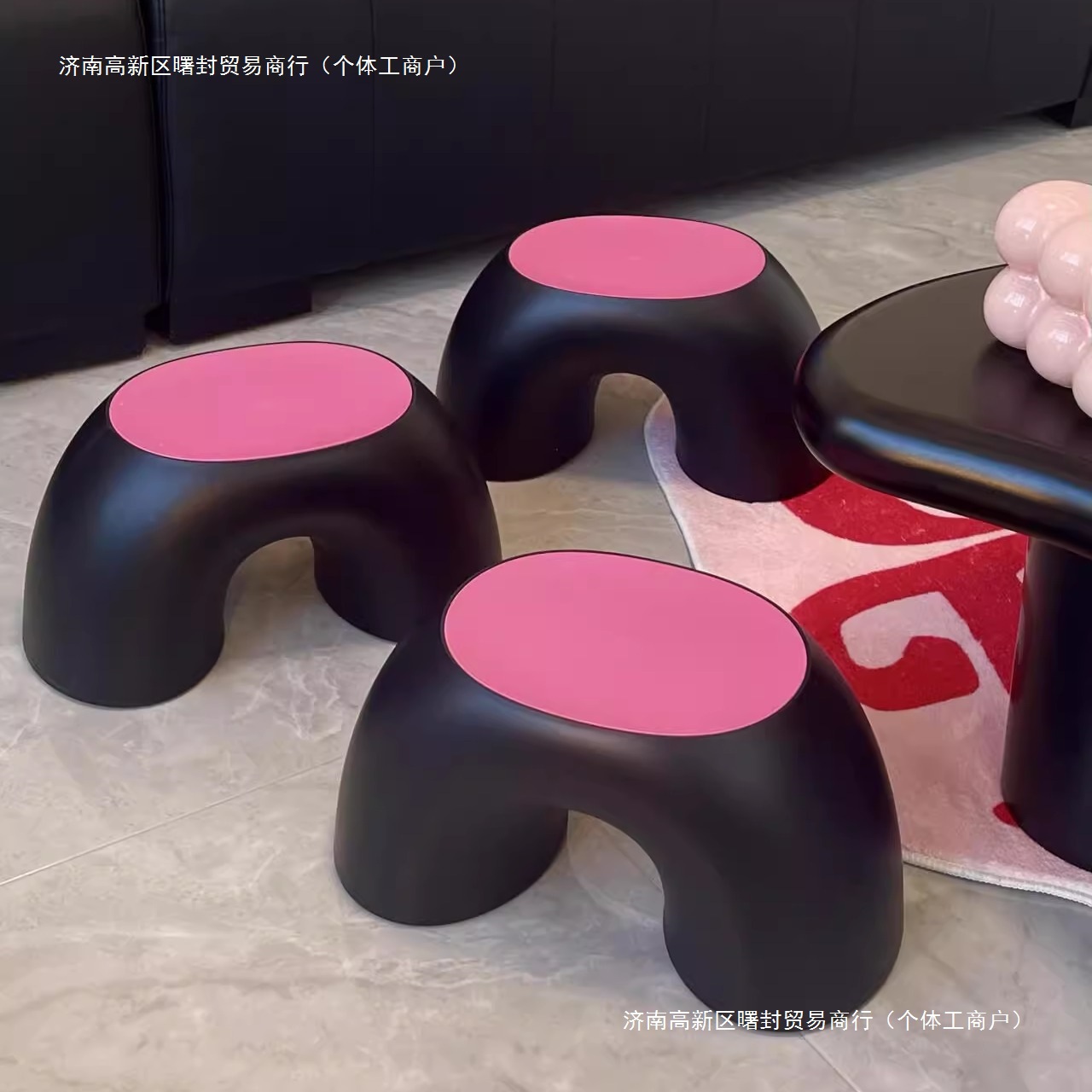 Cute children's plastic footstool for home use