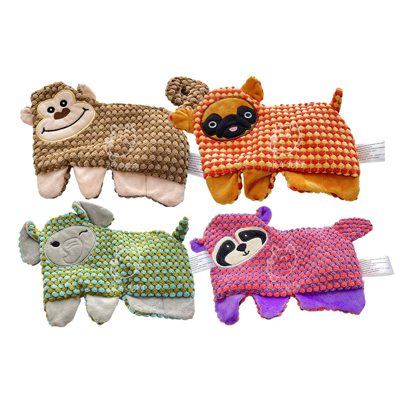Фабрика прямые поставки игрушки для собак ананас бархат бумага для домашних животных звук Четыре животных, чтобы облегчить скуку обучение прикусу плюшевые игрушки