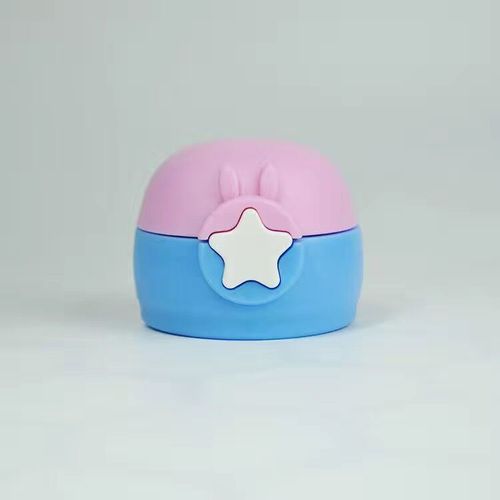 BB4C wholesale new transparent model star children's thermos cup lid straw lid student water cup with straw lid